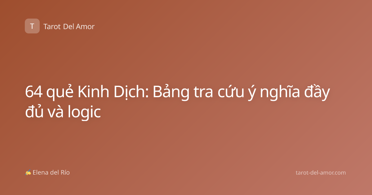 64 quẻ Kinh Dịch: Bảng tra cứu ý nghĩa đầy đủ và logic