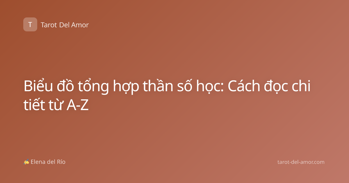 Biểu đồ tổng hợp thần số học: Cách đọc chi tiết từ A-Z