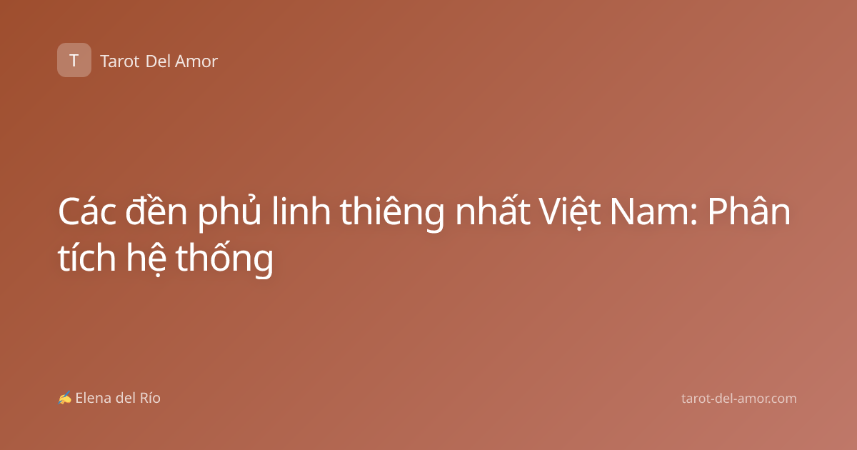 Các đền phủ linh thiêng nhất Việt Nam: Phân tích hệ thống