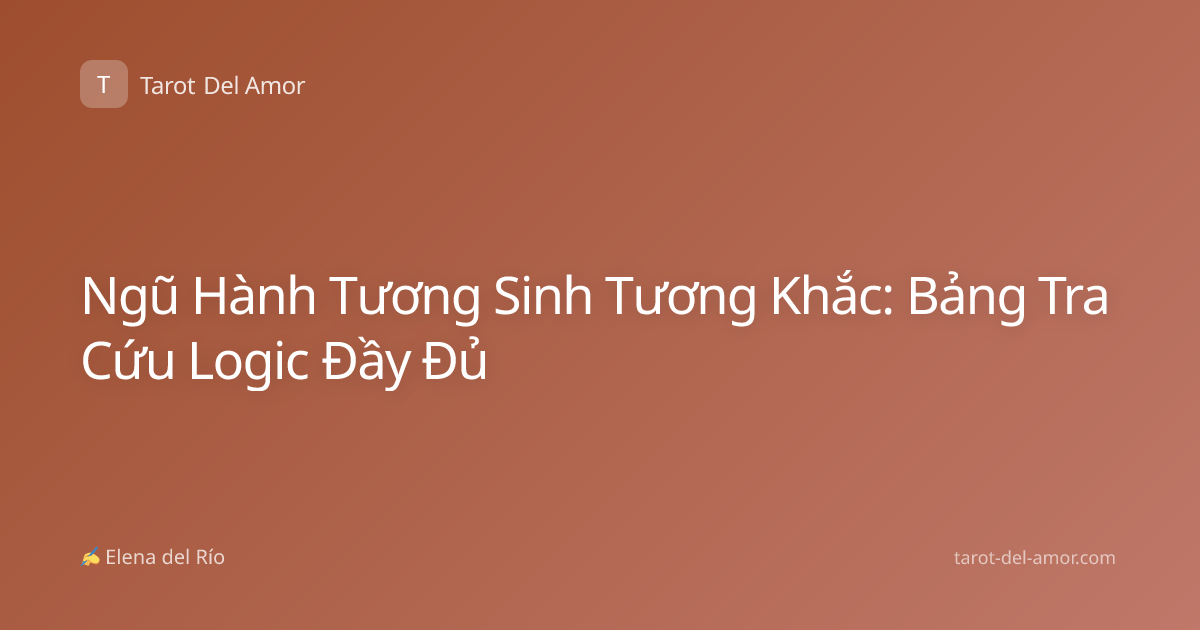 Ngũ Hành Tương Sinh Tương Khắc: Bảng Tra Cứu Logic Đầy Đủ
